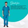 ACTIVE UNIFORMS Men Scrub Set Medical Scrub Top and Pants(Water Blue 3X-Large) view 2