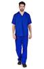 ACTIVE UNIFORMS Men Scrub Set Medical Scrub Top and Pants(True Royal Blue, 4X-Large) view 1