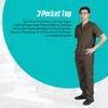 ACTIVE UNIFORMS Men Scrub Set Medical Scrub Top and Pants(Hunter Green, 5X-Large) view 3