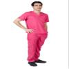 ACTIVE UNIFORMS Men Scrub Set Medical Scrub Top and Pants(Hot Pink, 3X-Large) view 1