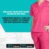 ACTIVE UNIFORMS Men Scrub Set Medical Scrub Top and Pants(Hot Pink, 3X-Large) view 4