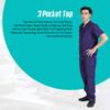 ACTIVE UNIFORMS Men Scrub Set Medical Scrub Top and Pants(Purple, XX-Small) view 3