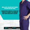 ACTIVE UNIFORMS Men Scrub Set Medical Scrub Top and Pants(Purple, XX-Small) view 4
