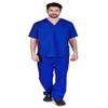 ACTIVE UNIFORMS Men Scrub Set Medical Scrub Top and Pants(True Royal Blue, 5X-Large) view 1
