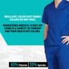 ACTIVE UNIFORMS Men Scrub Set Medical Scrub Top and Pants(True Royal Blue, 5X-Large) view 4