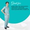 ACTIVE UNIFORMS Men Scrub Set Medical Scrub Top and Pants(Misty Green, Medium) view 2