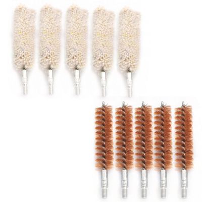 Motanar 10 Pack Bore Brush/Swab Kit,Shoutgun/Pistol Bore Brushes Cleaning Mop Brushes (.50 Cal)