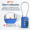 TSA Accpeted Luggage Travel Lock, Set-Your-Own Combination Lock for School Gym Locker, Luggage Suitcase Baggage Locks, Filing Cabinets, Toolbox, Case (Blue, 4 Pack) view 4