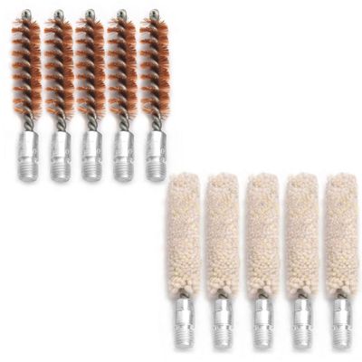 Motanar 10 Pack Bore Brush/Swab Kit,Shoutgun/Pistol Bore Brushes Cleaning Mop Brushes (410 Gauge)