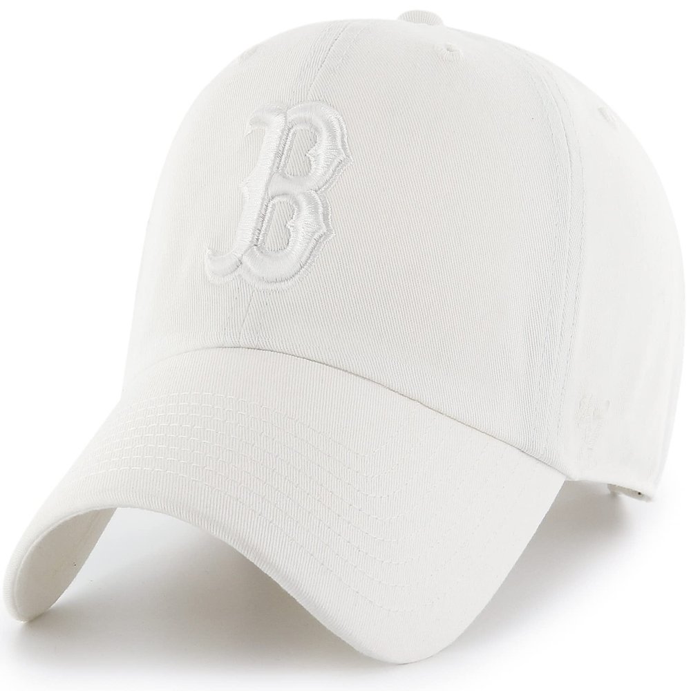 '47 New York Yankees Adjustable Cap Clean Up MLB, Boston Red Sox White, One Size