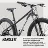 Mongoose Switchback 1 Mountain Bike for Men and Women, 8-Speed Drivetrain with Trigger Shifters, 29-Inch Wheels, 16-Inch Frame, Purple view 2