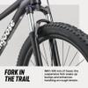 Mongoose Switchback 1 Mountain Bike for Men and Women, 8-Speed Drivetrain with Trigger Shifters, 29-Inch Wheels, 16-Inch Frame, Purple view 3
