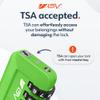 TSA Accepted Luggage Travel Lock, Set-Your-Own Combination Lock for School Gym Locker, Luggage Suitcase Baggage Locks, Filing Cabinets, Toolbox, Case (Green, 1 Pack) view 3