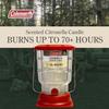 Coleman 70+ Hour Citronella Candle Outdoor Lantern, Classic Design with Easy Carry and Hang Handle, Extended Burn Time for Camping, Picnics, and Patio Ambiance, 6.7 oz, Red view 2