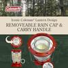 Coleman 70+ Hour Citronella Candle Outdoor Lantern, Classic Design with Easy Carry and Hang Handle, Extended Burn Time for Camping, Picnics, and Patio Ambiance, 6.7 oz, Red view 3