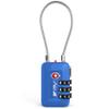 TSA Accepted Luggage Travel Lock, Set-Your-Own Combination Lock for School Gym Locker, Luggage Suitcase Baggage Locks, Filing Cabinets, Toolbox, Case (Blue, 1 Pack) view 1