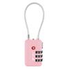 TSA Accepted Luggage Travel Lock, Set-Your-Own Combination Lock for School Gym Locker, Luggage Suitcase Baggage Locks, Filing Cabinets, Toolbox, Case (Pink, 1 Pack) view 1