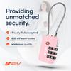 TSA Accepted Luggage Travel Lock, Set-Your-Own Combination Lock for School Gym Locker, Luggage Suitcase Baggage Locks, Filing Cabinets, Toolbox, Case (Pink, 1 Pack) view 2
