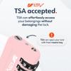 TSA Accepted Luggage Travel Lock, Set-Your-Own Combination Lock for School Gym Locker, Luggage Suitcase Baggage Locks, Filing Cabinets, Toolbox, Case (Pink, 1 Pack) view 3