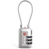 TSA Accepted Luggage Travel Lock, Set-Your-Own Combination Lock for School Gym Locker, Luggage Suitcase Baggage Locks, Filing Cabinets, Toolbox, Case (Silver, 1 Pack) view 1