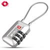TSA Accepted Luggage Travel Lock, Set-Your-Own Combination Lock for School Gym Locker, Luggage Suitcase Baggage Locks, Filing Cabinets, Toolbox, Case (Silver, 1 Pack) view 2