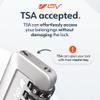 TSA Accepted Luggage Travel Lock, Set-Your-Own Combination Lock for School Gym Locker, Luggage Suitcase Baggage Locks, Filing Cabinets, Toolbox, Case (Silver, 1 Pack) view 4