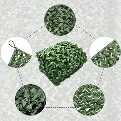 Anti-aviation Camouflage Netting,camouflage Shade Netting,mountain Green Decorative Netting,anti-satellite Thickened Flame Retardant Shade Anti-counterfeit Netting ( Color : Green , Size : 5X10M/16.4X