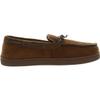 Club Room Mens Cozy Comfy Moccasin Slippers Tan 6-7 Medium (D) view 2