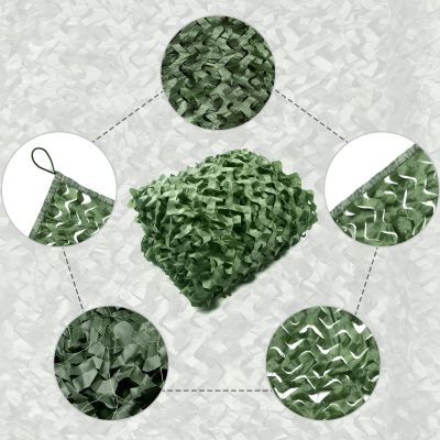 GQJNHUI Blinds Netting,Camouflage Net, Oxford Cloth,encrypted Thickened Sun Protection Net,Lightweight, Great for Shooting, Car Cover, Decoration, Photograph (Color : Green, Size : 4X6M/13.1X19.