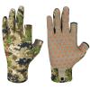 BASSDASH Unisex Fingerless Camo Hunting Gloves for Men's Women's Early Season Warm Weather UPF 50+ Lightweight Fishing Photography HG03 view 1