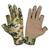 BASSDASH Unisex Fingerless Camo Hunting Gloves for Men's Women's Early Season Warm Weather UPF 50+ Lightweight Fishing Photography HG03 view 2