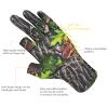 BASSDASH Unisex Fingerless Camo Hunting Gloves for Men's Women's Early Season Warm Weather UPF 50+ Lightweight Fishing Photography HG03 view 3