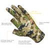 BASSDASH Unisex Fingerless Camo Hunting Gloves for Men's Women's Early Season Warm Weather UPF 50+ Lightweight Fishing Photography HG03 view 3