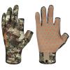 BASSDASH Unisex Fingerless Camo Hunting Gloves for Men's Women's Early Season Warm Weather UPF 50+ Lightweight Fishing Photography HG03 view 1