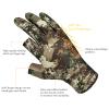 BASSDASH Unisex Fingerless Camo Hunting Gloves for Men's Women's Early Season Warm Weather UPF 50+ Lightweight Fishing Photography HG03 view 3
