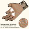 BASSDASH Unisex Fingerless Camo Hunting Gloves for Men's Women's Early Season Warm Weather UPF 50+ Lightweight Fishing Photography HG03 view 4