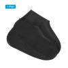 PATIKIL S Foldable Waterproof Silicone Shoe Cover, Reusable Non-Slip Overshoes Rain Shoes Covers Protectors Galoshes for Outdoor Rain Snow, Black 1 Pair view 3