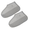 PATIKIL S Foldable Waterproof Silicone Shoe Cover, Reusable Non-Slip Overshoes Rain Shoes Covers Protectors Galoshes for Outdoor Rain Snow, Gray 1 Pair view 1