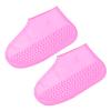 PATIKIL S Foldable Waterproof Silicone Shoe Cover, Reusable Non-Slip Overshoes Rain Shoes Covers Protectors Galoshes for Outdoor Rain Snow, Pink 1 Pair view 1