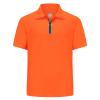 Big and Tall Mens Polo Shirts 1/4 Zip Lightweight Sun Protection Moisture Wicking Quick Dry Golf Shirt for Men Hi Viz Orange-2XL view 1