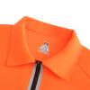 Big and Tall Mens Polo Shirts 1/4 Zip Lightweight Sun Protection Moisture Wicking Quick Dry Golf Shirt for Men Hi Viz Orange-2XL view 3