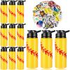 Gerrii 12 Pcs Softball Water Bottles Bulk Softball Gifts for Team 20 oz Stainless Steel Reusable Bottles with Snap Lid 100 Pcs Stickers Helmet Award Decals Stuff view 1