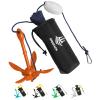 Dreizack Kayak Anchor Kit, 3.5 lb Folding Grapnel Boat Anchor Trolley Accessories with 40ft Rope and PVC Buoy for Fishing Kayaks SUP Paddle Boards Canoes Jet Ski PWC Inflatable Small Boats, Orange view 1