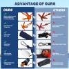 Dreizack Kayak Anchor Kit, 3.5 lb Folding Grapnel Boat Anchor Trolley Accessories with 40ft Rope and PVC Buoy for Fishing Kayaks SUP Paddle Boards Canoes Jet Ski PWC Inflatable Small Boats, Orange view 4