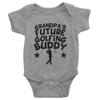 Grandpa's Future Golfing Buddy Unisex Baby Crawl Suit Short Sleeve Rompers Bodysuit Outfits D-Gray view 1