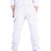 CAMLAKEE Boys Cargo Pants for Kids Stretch Elastic Waist School Youth Twill Joggers White 6-7 Years/Size 130 view 4