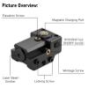 EZshoot Compact Low Profile Gun Laser, Magnetic Charging Red Laser Sight for Pistol Compatible with 20MM Rail and Ambidextrous ON/Off Switch view 3