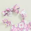 Baby Girl Easter Outfit Cute Bunny Romper Dress Sequin Backless Playwear Dresses with Tulle Newborn 1st Easter Clothes (Purple Rabbit&Flower,0-3 Months) view 4