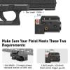 EZshoot Compact Low Profile Gun Laser, Magnetic Charging Green Laser Sight for Pistol Compatible with 20MM Rail and Ambidextrous ON/Off Switch view 2