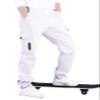 CAMLAKEE Boys Cargo Pants for Kids Stretch Elastic Waist School Youth Twill Joggers White 13-14 Years/Size 170 view 2